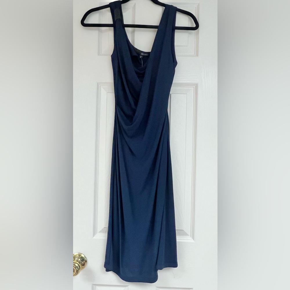 Jay Godfrey Navy Blue Jersey Dress